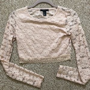 Forever 21 Lace Crop